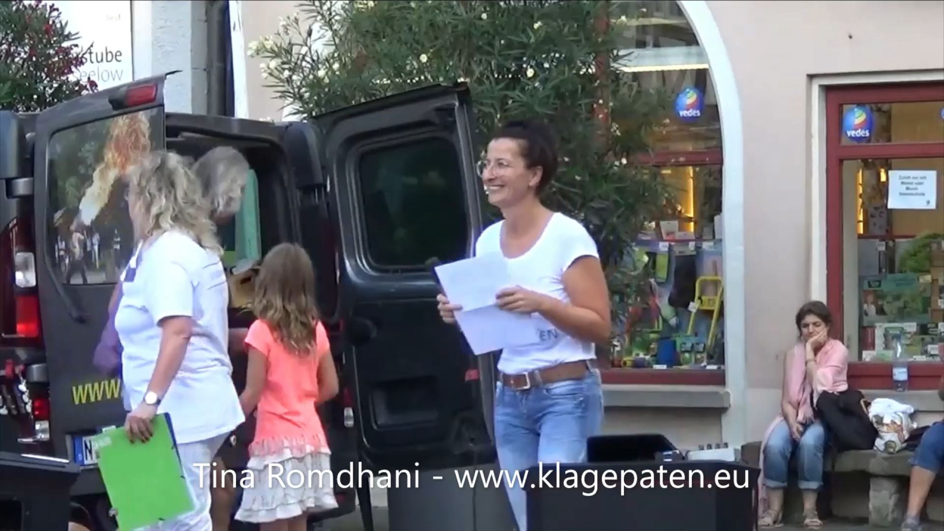 Tina Romdhanis Rede in Schorndorf, Baden-Württemberg