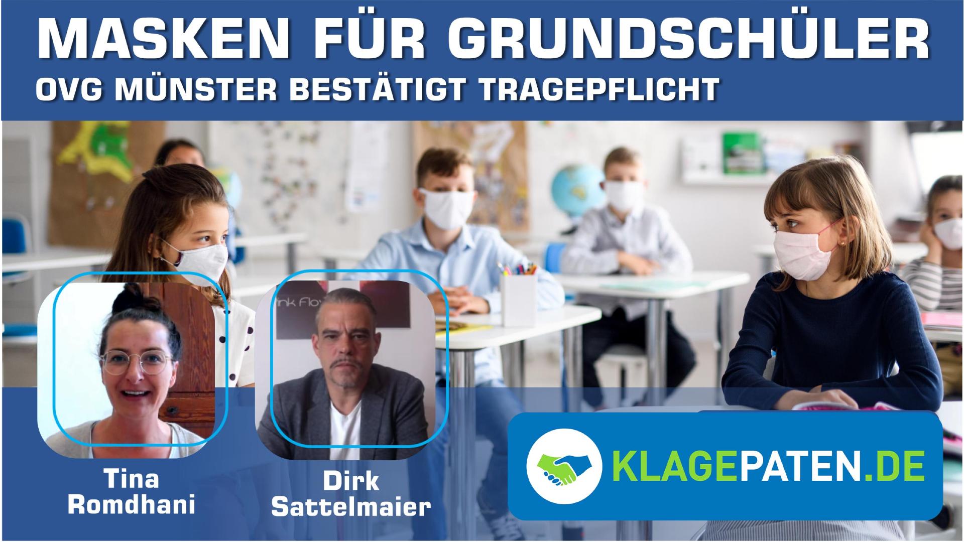 KPTV #34 – Das OVG hat wieder einmal seine eigene Rechtsprechung bestätigt und zwingt jetzt auch noch die Grundschüler unter die Maske. Im Interview mit Tina von den Klagepaten erläutert Rechtsanwalt Dirk Sattelmaier dieses Urteil.