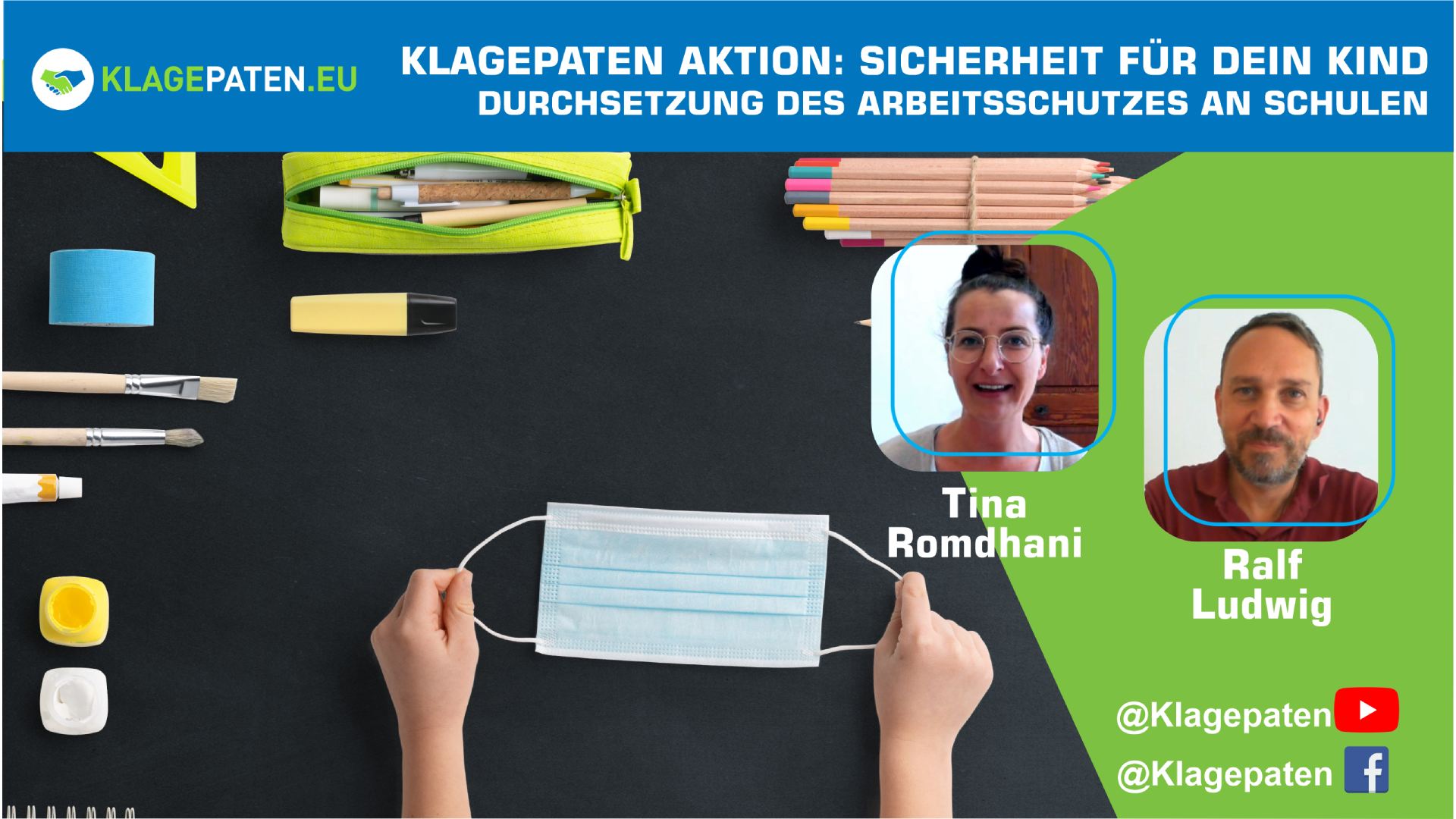 Klagepaten-Aktion Sicherheit für dein Kind – Durchsetzung des Arbeitsschutzes an Schulen KPTV #42