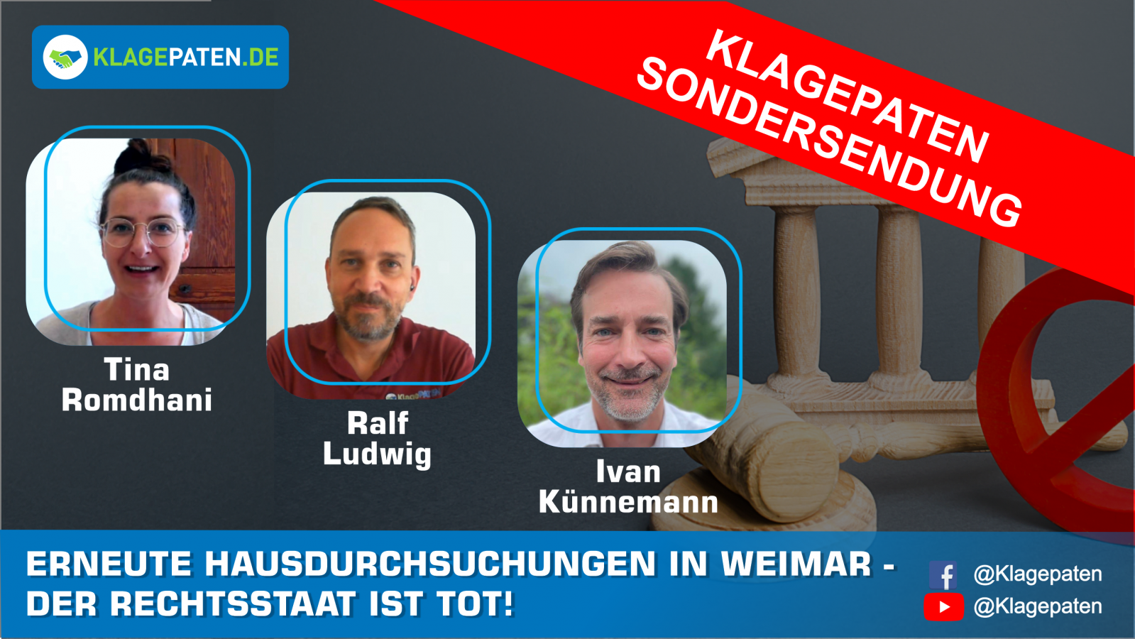 Live Sondersendung mit Ralf Ludwig, Ivan Künnemann und Tina Romdhani