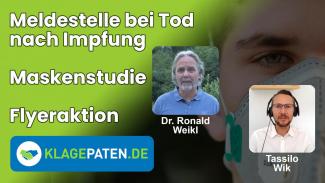 🔴 Meldestelle bei Tod nach Impfung, Maskenstudie bei Kindern – mit Dr. Ronald Weikl KPTV #71